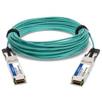 AddOn Networks ADD-QARQMX-AOC50M InfiniBand/fibre optic cable 1968.5" (50 m) QSFP+ Aqua color