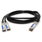AddOn Networks ADD-Q4DE2Q56CI-P3M InfiniBand/fibre optic cable 118.1" (3 m) QSFP-DD 2x QSFP56 DAC Black