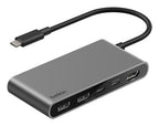 Belkin AVC022FQSGY interface hub USB Type-C 5000 Mbit/s Gray