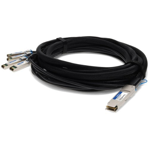 AddOn Networks JNP-QSFP-DACBO-3M-AO InfiniBand/fibre optic cable 118.1" (3 m) QSFP+ 4xSFP+ Black
