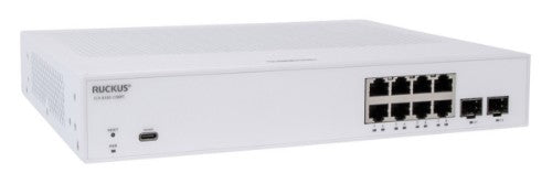 RUCKUS Networks ICX8100-C08PF-X network switch Managed Gigabit Ethernet (10/100/1000) Power over Ethernet (PoE) 1U White