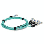AddOn Networks 10322-AOC7M-AO InfiniBand/fibre optic cable 275.6" (7 m) QSFP+ 4x SFP+ AOC Aqua color
