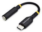 StarTech.com USBCAUDIO2 audio cable 5" (0.127 m) USB Type-C 2.0 3.5 mm Black