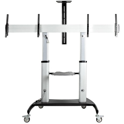 StarTech.com STNDMTVDUO TV mount 60" Black, Silver