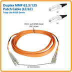 Tripp Lite N320-06M InfiniBand/fibre optic cable 236.2" (6 m) 2x LC OFNR Gray, Orange