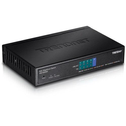 Trendnet TPE-TG50ES network switch Managed Gigabit Ethernet (10/100/1000) Power over Ethernet (PoE) Black