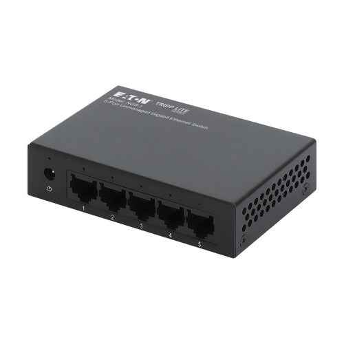 Eaton NG5-1 network switch Unmanaged Gigabit Ethernet (10/100/1000) Desktop/Wall-Mounting Black