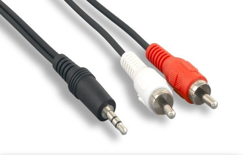 Axiom MJMRCAM6FT-AX audio cable 72" (1.83 m) 3.5mm 2 x RCA Black