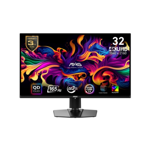 MSI MAG 321UP QD-OLED computer monitor 31.5" 3840 x 2160 pixels 4K Ultra HD Black