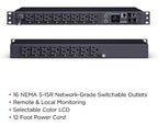 CyberPower PDU41021 power distribution unit (PDU) 16 AC outlet(s) 1U Black