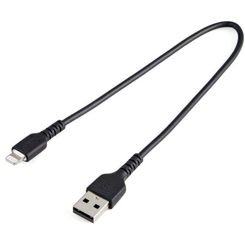 StarTech.com RUSBLTMM30CMB mobile phone cable Black 11.8" (0.3 m) USB A Lightning