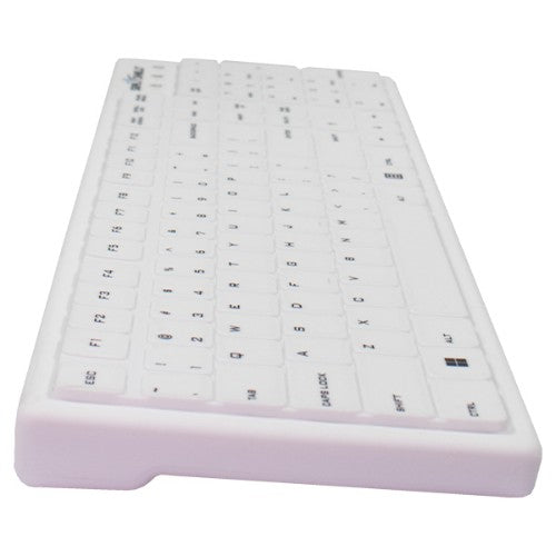 Seal Shield Seal Silk Pro keyboard Industrial USB QWERTY US English White