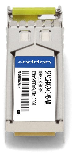AddOn Networks SFP-1G-BX-D-40-N5-AO network transceiver module Fiber optic 1000 Mbit/s