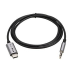Eaton U437-MM1-03 audio cable 35.4" (0.9 m) 3.5mm USB Type-C Black, Gray