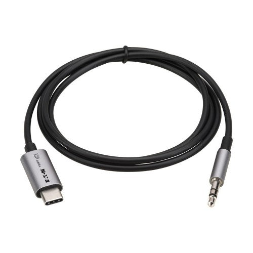 Eaton U437-MM1-03 audio cable 35.4" (0.9 m) 3.5mm USB Type-C Black, Gray