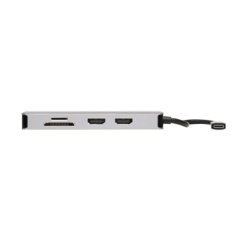 Tripp Lite U442-DOCK8G-GG laptop dock/port replicator Wired USB 3.2 Gen 1 (3.1 Gen 1) Type-C Black, Gray