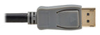 Eaton P580-050-4K6 DisplayPort cable 600" (15.2 m) Black, Gray