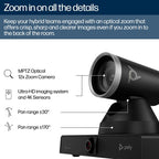 HP Poly Studio E60 Smart Camera 4K MPTZ with 12x Optical Zoom TAA