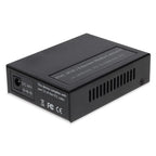 AddOn Networks 10/100Base-TX(RJ-45) to 100Base-FX(LC) MMF 1310nm 2km POE Media Converter network media converter 100 Mbit/s Multi-mode, Single-mode Black