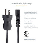 StarTech.com PXTMG10115 power cable Black 181.1" (4.6 m) NEMA 5-15P C13 coupler