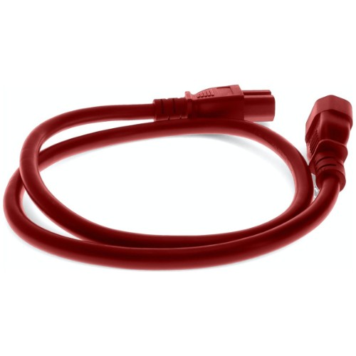 AddOn Networks ADD-C142C1514AWG1FTRD power cable Red 11.8" (0.3 m) C15 coupler C14 coupler
