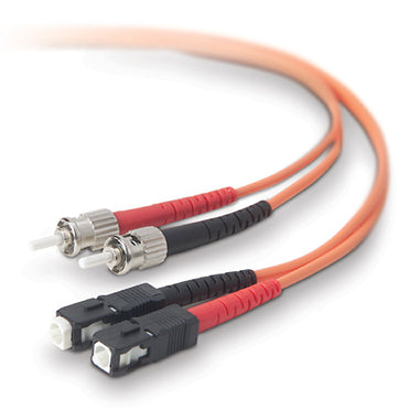 Belkin 5m ST - SC InfiniBand/fibre optic cable 196.9" (5 m) OFC Orange