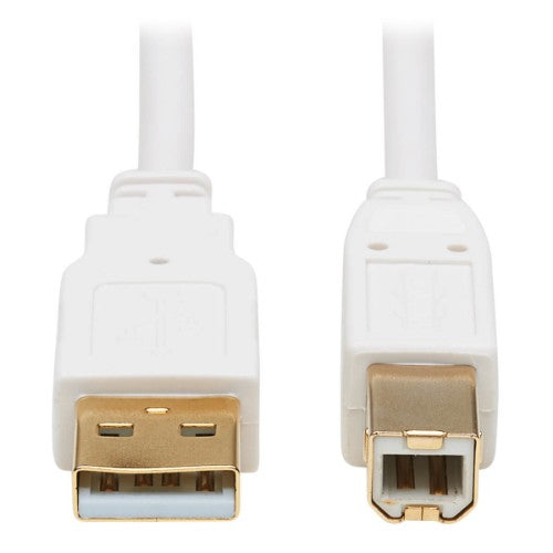 Tripp Lite U022AB-010-WH USB cable USB 2.0 120.1" (3.05 m) USB A USB B White