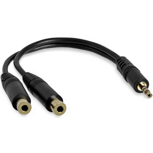 StarTech.com MUY1MFF audio cable 5.91" (0.15 m) 3.5mm 2 x 3.5mm Black - Buy IT Solutions