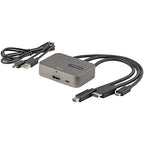 StarTech.com CDPHDMDP2HD video cable adapter 10.6" (0.27 m) HDMI + USB HDMI + Mini DisplayPort + USB Type-C Black, Silver