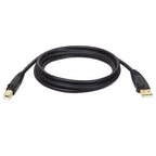 Tripp Lite U022-010 USB cable USB 2.0 120.1" (3.05 m) USB A USB B 0.48 Gbit/s Black