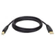 Tripp Lite U022-010 USB cable USB 2.0 120.1" (3.05 m) USB A USB B 0.48 Gbit/s Black