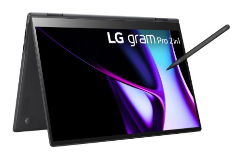 LG Gram Pro 16T90SP-K.APB8U1 laptop Intel Core Ultra 7 155H Hybrid (2-in-1) 16" Touchscreen WQXGA+ 32 GB LPDDR5x-SDRAM 1 TB SSD Wi-Fi 6E (802.11ax) Windows 11 Pro Black
