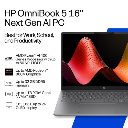 HP OmniBook 5 Laptop Next Gen AI 16-cg0999nr