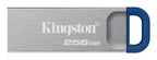 Kingston Technology DataTraveler Kyson USB flash drive 256 GB USB Type-A 3.2 Gen 1 (3.1 Gen 1) Stainless steel
