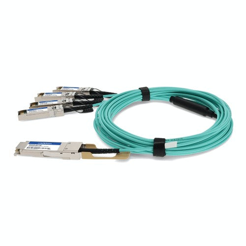 AddOn Networks 845420-B21-AO InfiniBand/fibre optic cable 275.6" (7 m) QSFP28 4x SFP28 AOC Aqua color