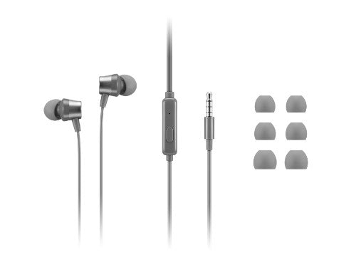 Lenovo 110 Analog Headphones Wired In-ear Calls/Music Gray