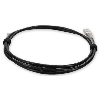 AddOn Networks ADD-6FSLCAT6A-BK networking cable Black 70.9" (1.8 m) Cat6a U/UTP (UTP)