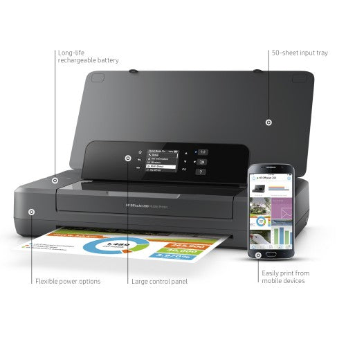 HP Officejet 200 Mobile Wireless Color Printer