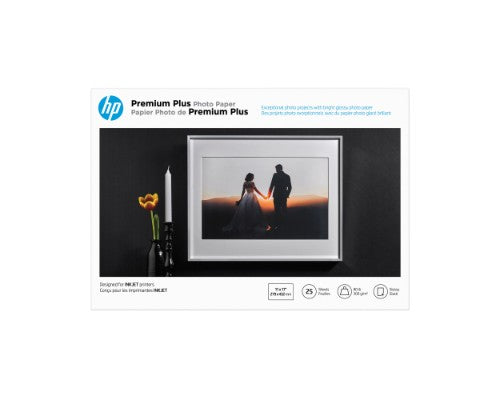 HP Premium Plus Photo Paper Glossy 80 lb 11 x 17 in. (279 x 432 mm) 25 sheets