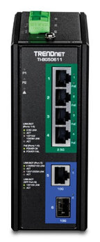 Trendnet 6-Port Industrial 2.5G PoE++ Unmanaged 2.5G Ethernet (100/1000/2500) Power over Ethernet (PoE) Black