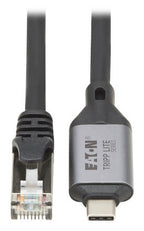 Eaton U436-05M cable gender changer USB-C RJ-45 Black, Gray
