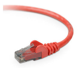 Belkin CAT6 Snagless 100 ft networking cable Red 1200" (30.5 m)