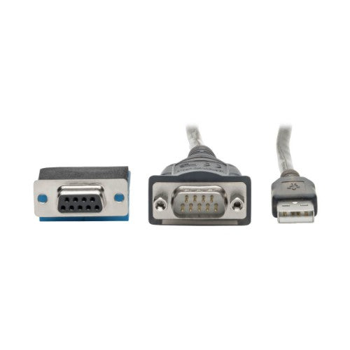 Tripp Lite U209-30N-IND serial cable Black 29.9" (0.76 m) USB A (MALE) DB9 (MALE)