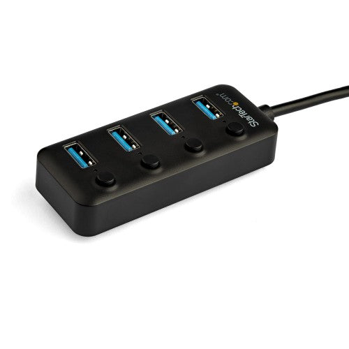 StarTech.com HB30C4AIB interface hub USB 3.2 Gen 1 (3.1 Gen 1) Type-C 5000 Mbit/s Black