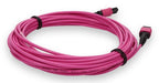 AddOn Networks ADD-MPOMPO-4M5OM4-MA InfiniBand/fibre optic cable 157.5" (4 m) MPO LOMM Magenta