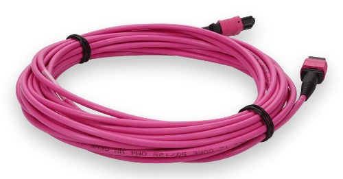 AddOn Networks ADD-MPOMPO-3M5OM4-MA InfiniBand/fibre optic cable 118.1" (3 m) MPO LOMM Magenta