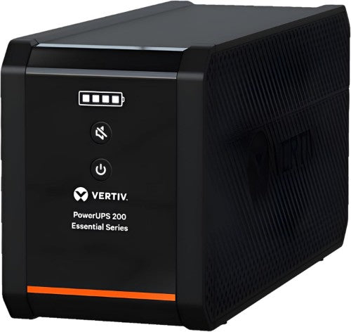 Vertiv PowerUPS 200 Essential PSA6E-600LVT uninterruptible power supply (UPS) Line-Interactive 0.6 kVA 360 W 4 AC outlet(s)