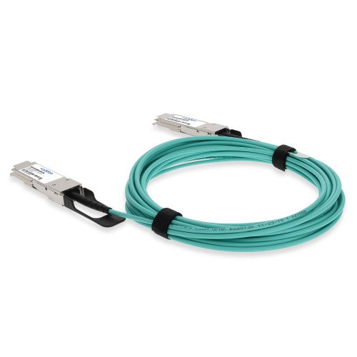 AddOn Networks ADD-QCIQPA-AOC1M InfiniBand/fibre optic cable 39.4" (1 m) QSFP+ AOC Aqua color