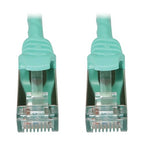 Tripp Lite N262-S01-AQ networking cable Aqua color 11.8" (0.3 m) Cat6a S/UTP (STP)
