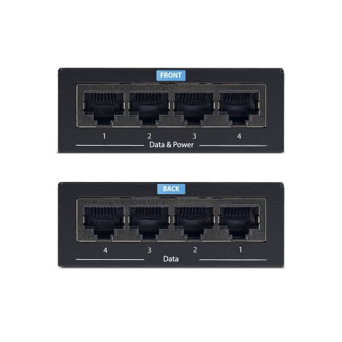 StarTech.com POEINJ4G-US PoE adapter 2 Gigabit Ethernet 54 V